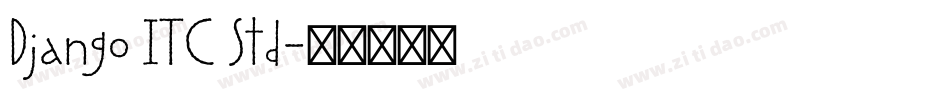 Django ITC Std字体转换